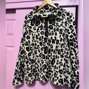 BKE Cheetah Print Pullover hoodie